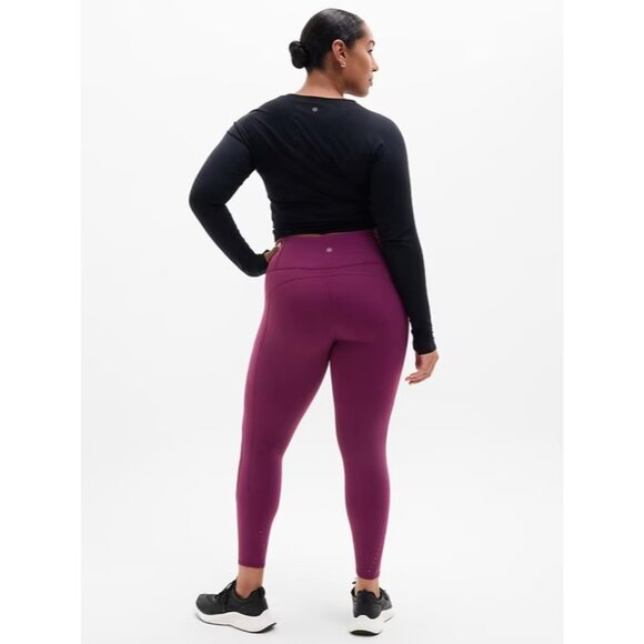 New Athleta L Rainier High Rise Legging Plum Purple Large Regular - Picture 7 of 9